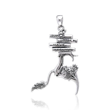 Amy Brown Goblin Bookworm ~ Sterling Silver Jewelry Pendant TP1662 - Jewelry
